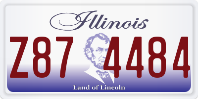 IL license plate Z874484