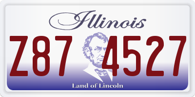 IL license plate Z874527
