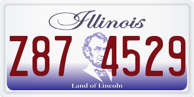 IL license plate Z874529
