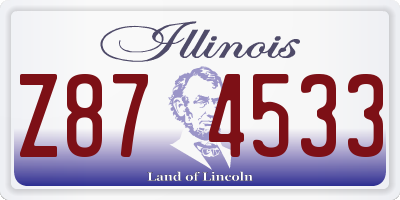 IL license plate Z874533