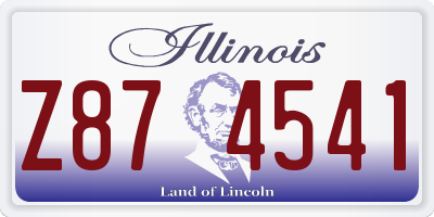 IL license plate Z874541