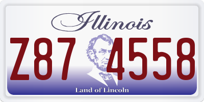 IL license plate Z874558