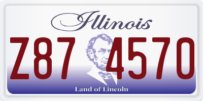IL license plate Z874570
