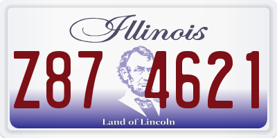 IL license plate Z874621