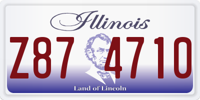 IL license plate Z874710