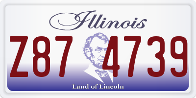 IL license plate Z874739