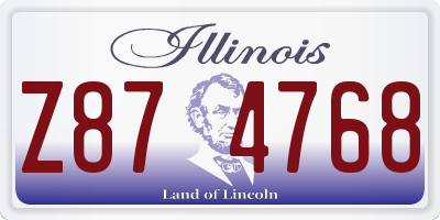 IL license plate Z874768