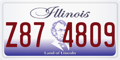 IL license plate Z874809