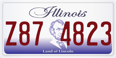 IL license plate Z874823