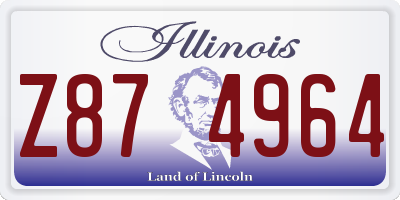 IL license plate Z874964