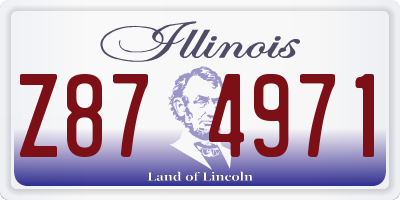 IL license plate Z874971