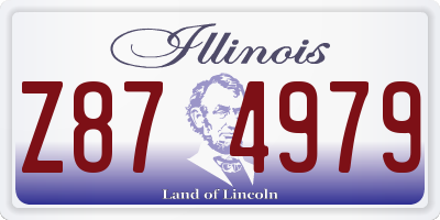 IL license plate Z874979