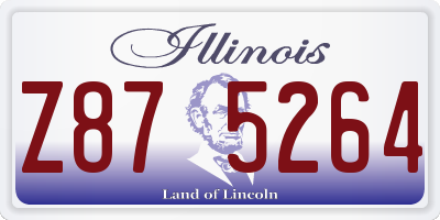 IL license plate Z875264