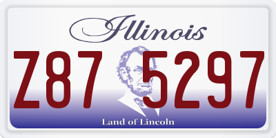 IL license plate Z875297