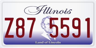 IL license plate Z875591