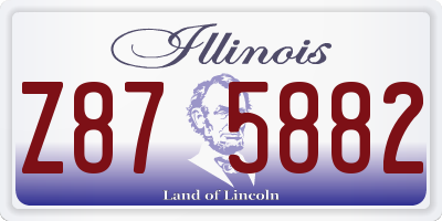 IL license plate Z875882