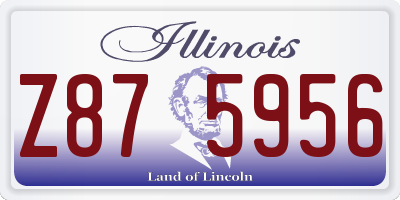 IL license plate Z875956