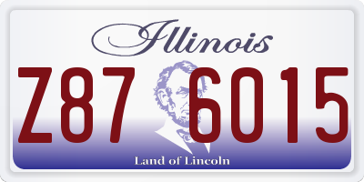 IL license plate Z876015