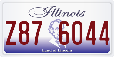 IL license plate Z876044