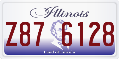 IL license plate Z876128