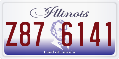 IL license plate Z876141