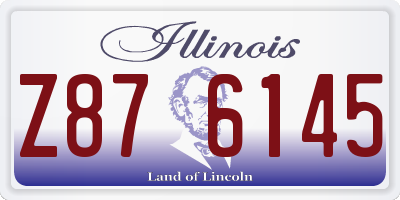 IL license plate Z876145