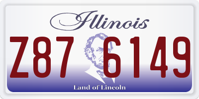 IL license plate Z876149