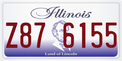 IL license plate Z876155