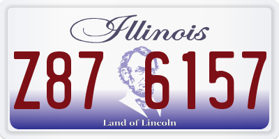 IL license plate Z876157