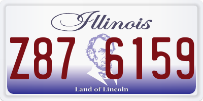 IL license plate Z876159