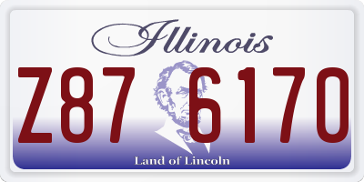 IL license plate Z876170