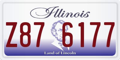 IL license plate Z876177