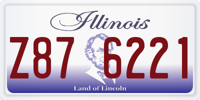 IL license plate Z876221