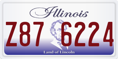 IL license plate Z876224