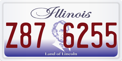 IL license plate Z876255