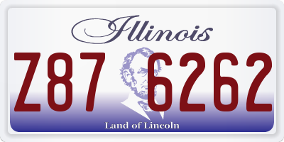IL license plate Z876262