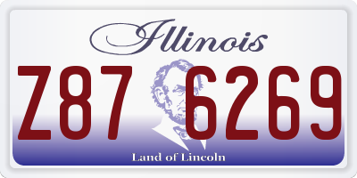 IL license plate Z876269