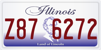 IL license plate Z876272