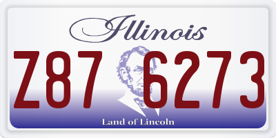 IL license plate Z876273