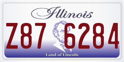 IL license plate Z876284