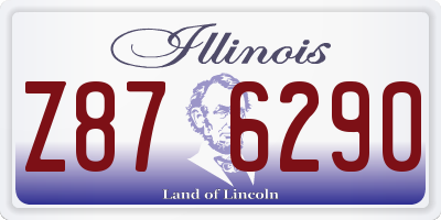 IL license plate Z876290