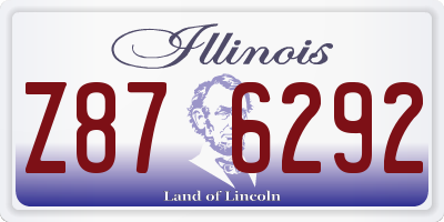 IL license plate Z876292