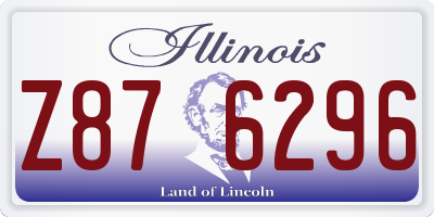 IL license plate Z876296