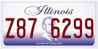 IL license plate Z876299
