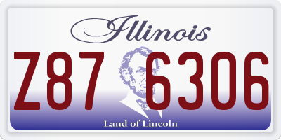 IL license plate Z876306
