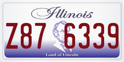 IL license plate Z876339