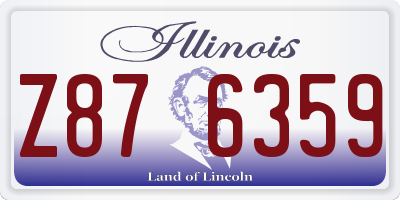 IL license plate Z876359