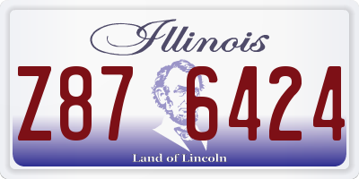 IL license plate Z876424