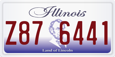 IL license plate Z876441
