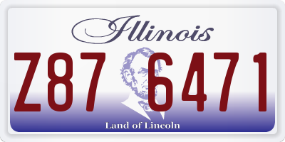 IL license plate Z876471
